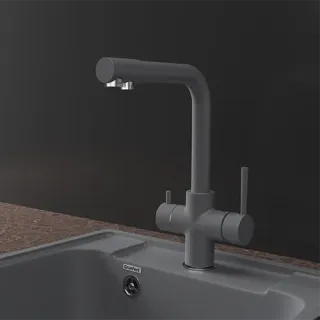 Смеситель для кухни GranFest  URBAN Z-5423 темно-серый